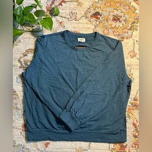 Pact Sweatshirt - Teal with Back Cutout